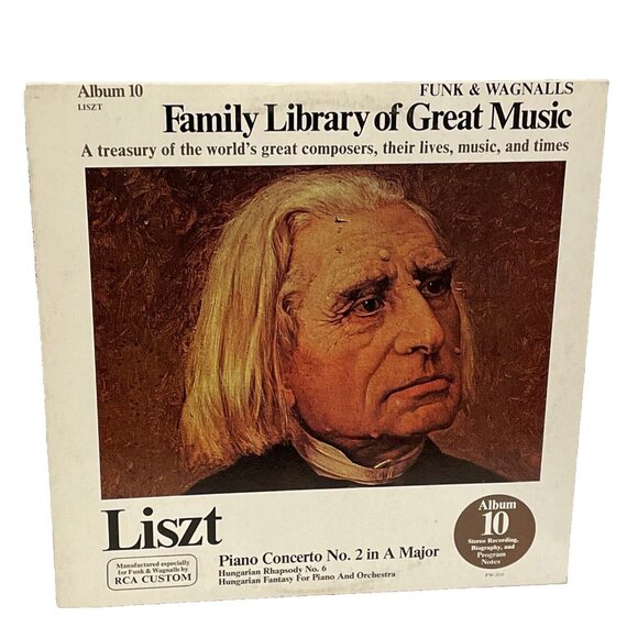 Piano Concerto No. 2 In A Major Hungarian Rhapsody No. 6 Hungarian Fantasy FW310 - Picture 1 of 8